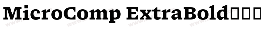MicroComp ExtraBold字体转换